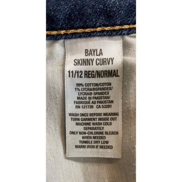 Aeropostale  Womens Size 11/12 Bayla Skinny Curvy Tapered Blue Denim Jeans - Picture 7 of 7